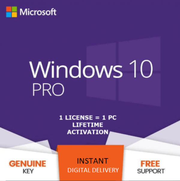 Microsoft Windows 10 Pro Microsoft Clé OEM GLOBAL 1PC
